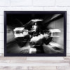 Portrait Woman B&W Black And White Dark Low Key Wall Art Print
