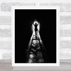 The River Styx Tunnel Silhouette Graphic Person Wall Art Print