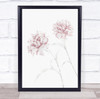 Peony 03 Flower Floral Illustration Botanical Wall Art Print