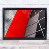 Commercial Red Large Windows Building Wall Art Print