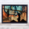 Attendance Abstract Graffiti Wall Art Print