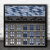 Havenhuis New Old Zaha Hadid Building Offices Windows Special Square Wall Art Print