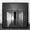 Geometry Door Doors Doorway Architecture Abstract Light Room Square Wall Art Print