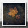 Leaves Leaf Dark Painterly Fall Autumn Graphic Still Life Season Square Wall Art Print