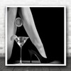 Legs Cocktail Orange Lemon Bar Drink Drinks Citrus Martini High Square Wall Art Print