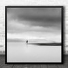 Zen Yoga Lake Calm Water Pose Landscape Mindfulness Meditate Square Wall Art Print