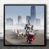 Goose Geese Drummer Fog Mist Skyline Skyscraper Clown Breda Square Wall Art Print