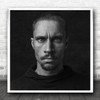 Face Intense Portrait Eyes Stare Gaze Man Studio Focus Square Wall Art Print