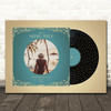 Gold Green Record Sleeve Your Photo Any Song Lyric Wall Art Print
