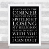 R.E.M. Losing My Religion Cracked Typography Music Song Lyric Wall Art Print