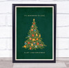It's Beginning To Look A Lot Like Christmas Green Christmas Wall Art Print