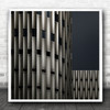 Utrecht Architecture Netherlands Geometry Shapes Metal Industry Square Art Print