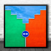 Colors Abstract Facade Colour Colourful Graphic Sign Creative Edit Square Print