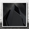 Salt Tower Medieval Contrast Building Modern Architecture Dark Square Art Print