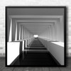 Vanishing Point Perspective Shadow Light Shadows Geometry Shapes Square Print