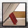 Architecture Abstract Geometry Shapes Diagonal Concrete Trio Square Art Print