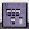 Abstract Architecture Purple Minimal Wall Simple Square Wall Art Print