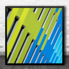 Abstract Lines Architecture Diagonals Colourful Square Wall Art Print