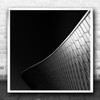 Dark Low-Key Architecture Abstract Wall Pattern Square Wall Art Print