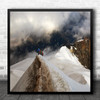 Chamonix Mont Blanc France Alp Alps Landscape Snow Winter Cold Square Art Print
