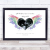 Rainbow Baby Angel Wings Pregnancy Scan Picture Photo Heart Keepsake Gift Print