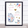 No Greater Love Than That Of A Mother Bird Cage Personalised Gift Art Print