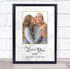 Marble & Gold Mother's Day Love You Mum Photo Personalised Gift Art Print