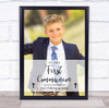 On Your First Communion Photo Minimal Details Personalised Gift Art Print