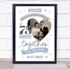 75 Years Together 75th Wedding Anniversary Diamond Photo Personalised Gift Print