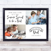 Dad Birthday Photo Takes Someone Special To Be A Dad Personalised Gift Art Print