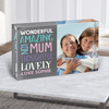 Mum Love Amazing Wonderful Colourful Photo Description Acrylic Block