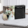 Landscape Rectangle Full Side Wedding Photo Black Any Song Lyric Acrylic Block