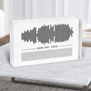 Sound Wave Minimal Black & White Any Song Lyric Acrylic Block