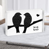 Lovebirds Black & White Any Song Lyric Acrylic Block Lovebirds Black & White Any Song Lyric Acrylic Block
