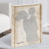 Mother & Child Any Song Lyric Acrylic Block