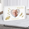 Feathers Appear Grandad Memorial Photo Personalised Gift Acrylic Block