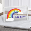 Thank You Rainbow Personalised Gift Acrylic Block