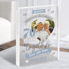 70 Years Together 70th Wedding Anniversary Platinum Photo Gift Acrylic Block