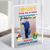 First Day Of Primary School Details Photo Personalised Gift Acrylic Block