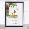 It Takes Someone Special To Be A Dad Quote Painted Personalised Gift Print