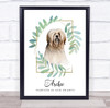 Lhasa Apso Dog Pet Memorial Forever In Our Hearts Personalised Gift Print