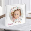 Photo Square Koala Floral Set Personalised Children's Gift Acrylic Block