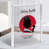 Red Circle Man With Graduation Hat Congratulations Gift Acrylic Block