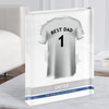 Leeds United Football Shirt Best Dad Father's Day Gift Acrylic Block