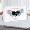 Rainbow Baby Angel Wings Pregnancy Scan Picture Photo Heart Gift Acrylic Block