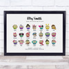 Cute Owls Class Thank You Teacher Name School Personalised Gift Print