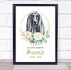 Dog Memorial In Loving Memory Style 10 Personalised Gift Print