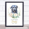 Dog Memorial In Loving Memory Style 12 Personalised Gift Print