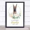 Dog Memorial In Loving Memory Style 14 Personalised Gift Print