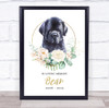Dog Memorial In Loving Memory Style 15 Personalised Gift Print